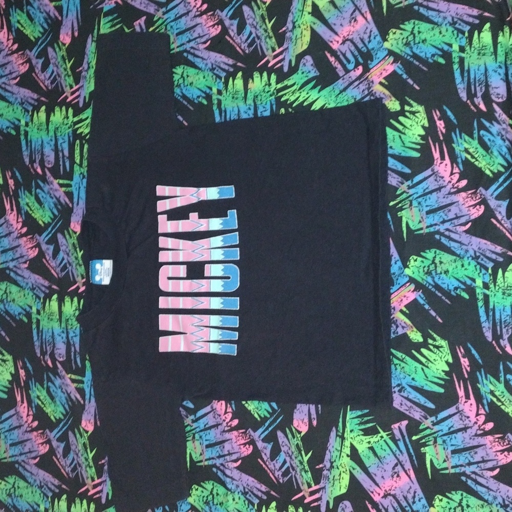 VTG 80s Disney Mickey Spellout T-Shirt